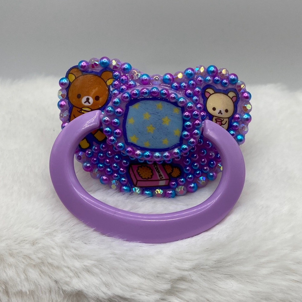 Rilakkuma bedtime sticker adult pacifier